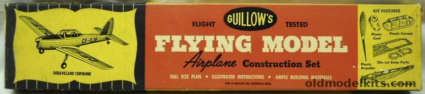 Guillows De Havilland DHC-1 Chipmunk -17 inch Wingspan Flying Aircraft, 50-2 plastic model kit